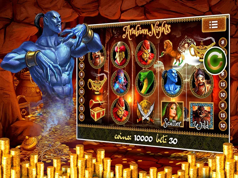 Arabian Nights - Hành Trình Slot Đến Vương Quốc Vương Giả 2 Wild và Scatter độc đáo mới lạ trong Arabian Nights