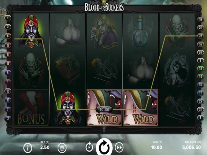 Tỷ lệ trả thưởng cao ngút của slot Blood Suckers