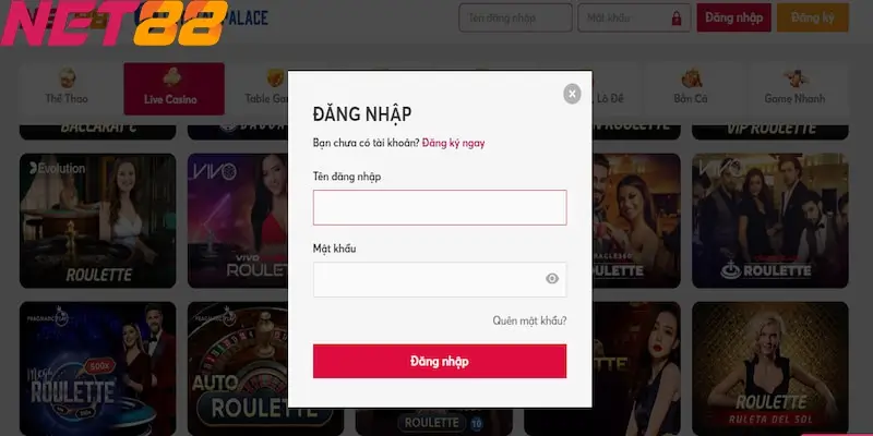 Roulette Live NET88 điểm đến hấp dẫn cho cược thủ năm 2024 2 Cách để tham gia chơi roulette live tại Net88