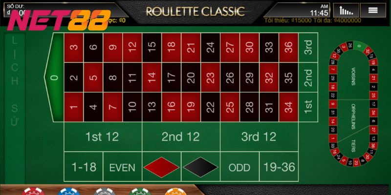 Lối chơi Roulette Classic giúp bạn nâng tỷ lệ thắng lên 100% 6 Hướng dẫn các cách chơi Roulette Classic đỉnh cao nhất